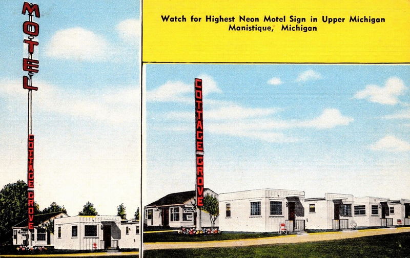 Garden Grove Motel - Vintage Postcard